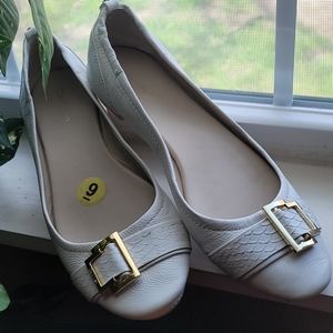 Calvin Klein🤍white ballet flats